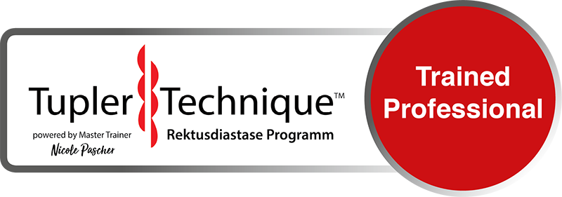 Badge Tupler Technique Rektusdiastase Programm Trained Professional